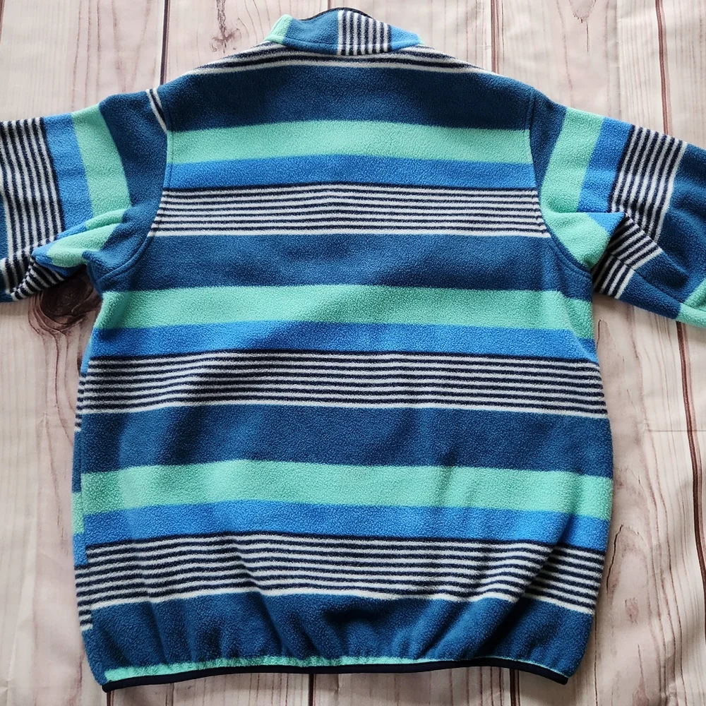 Patagonia "Synchilla Snap-T Fleece" Pullover Fitz Stripe Blue | Women's Size XL - Picture 6 of 12